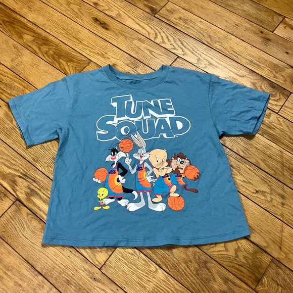 Space Jam Tops - Space Jam‎ A New Legacy Tune Squad Graphic T-Shirt Blue Looney Tunes Small